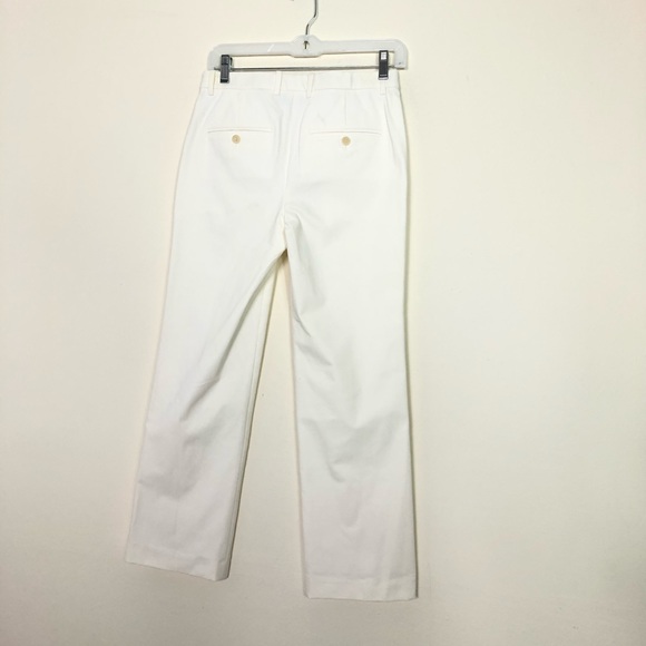 THEORY HARTSDALE PANTS NWT STRAIGHT CROPPED IVORY - Picture 8 of 8
